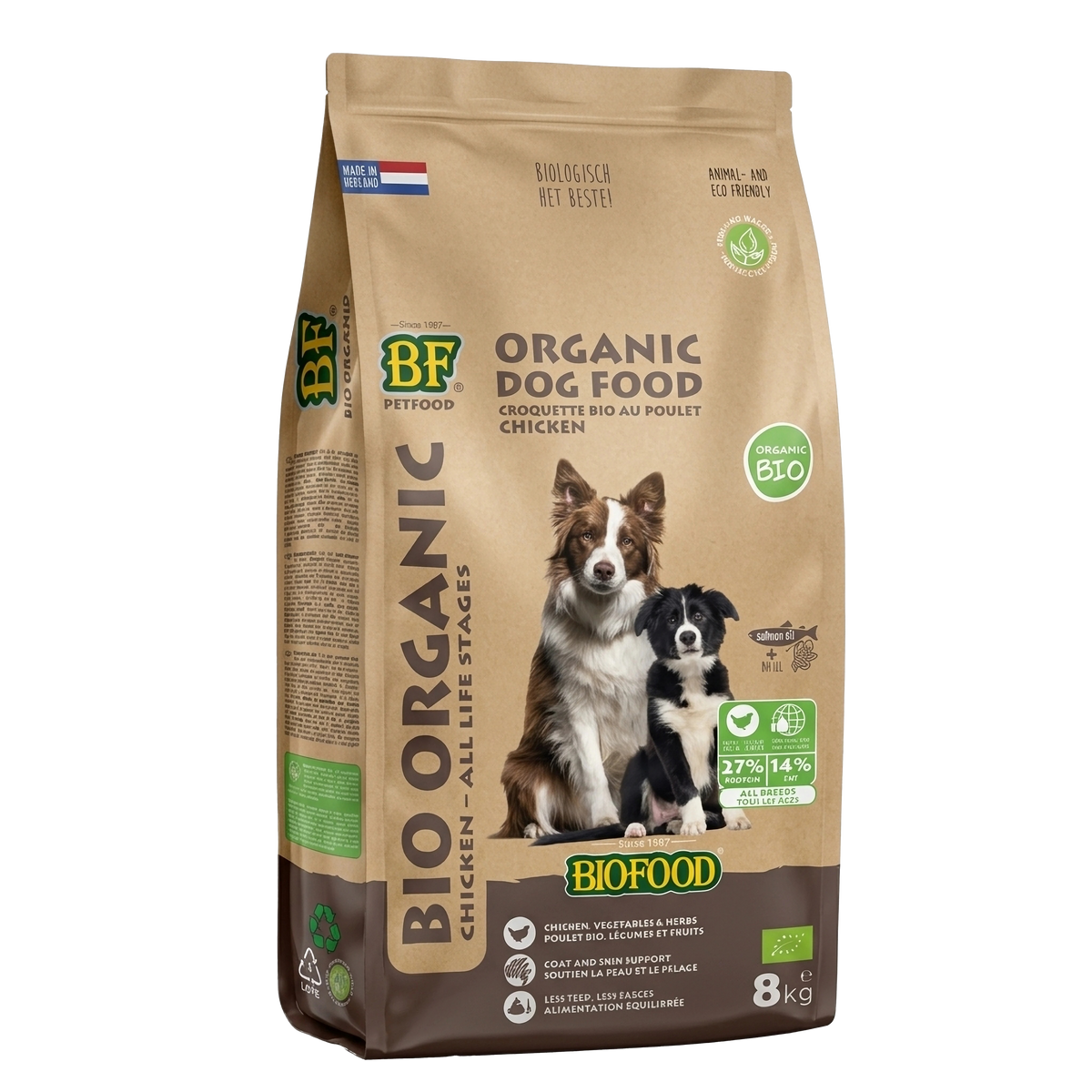 Poulet bio BIOFOOD Croquettes - Tous les stades de vie