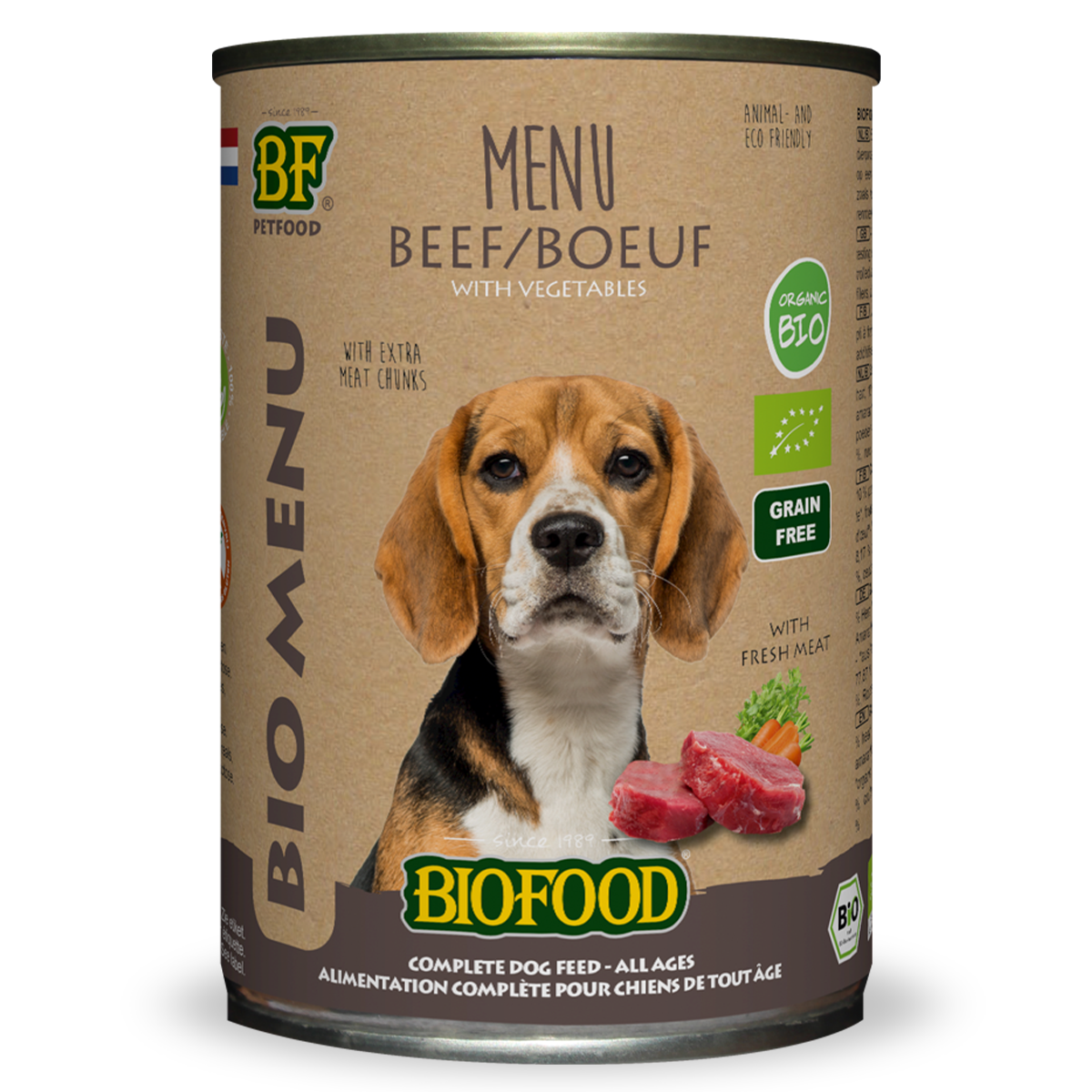 Bœuf bio BIOFOOD - Menu
