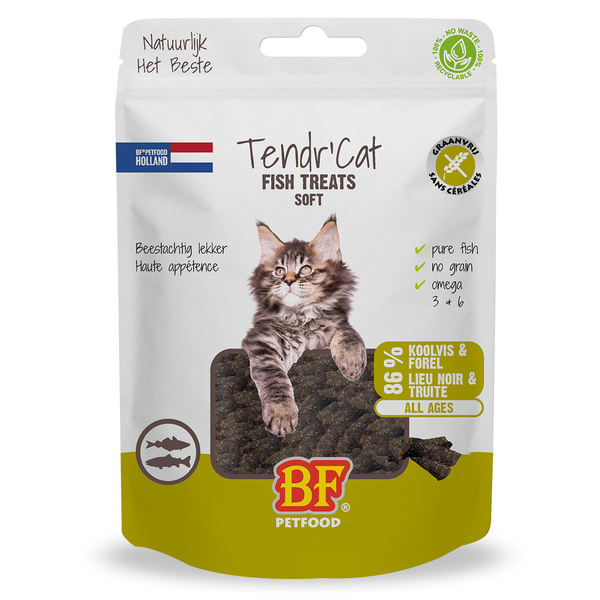 Tendr’ Cat – Lieu noir et truite