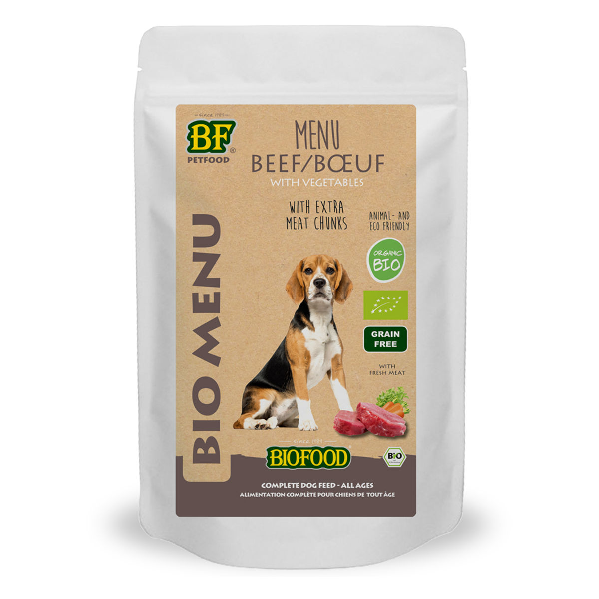 Bœuf bio BIOFOOD - Menu