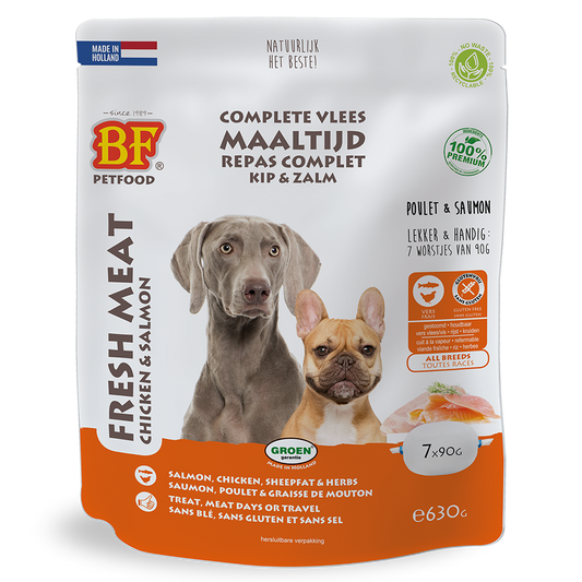 Complete meat food Chicken/Salmon