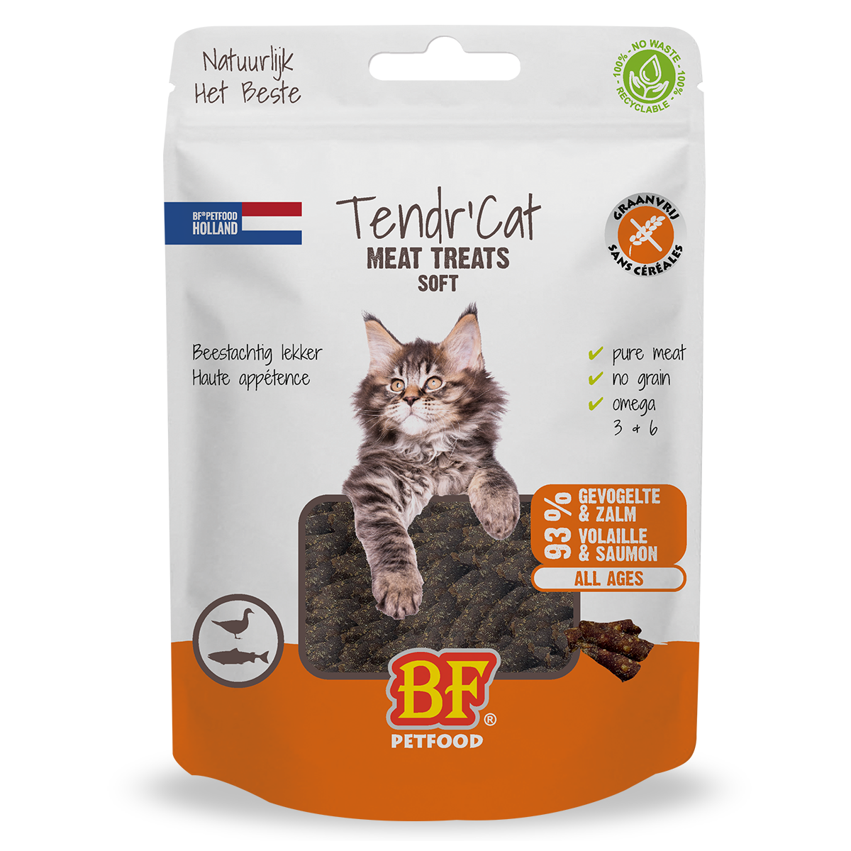 Tendr’ Cat – Volaille et saumon